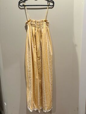 La Maregold Sammy dress in Butter floral stripe - XS